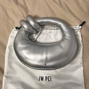 JW PEI Metallic Silver Shoulder Bag